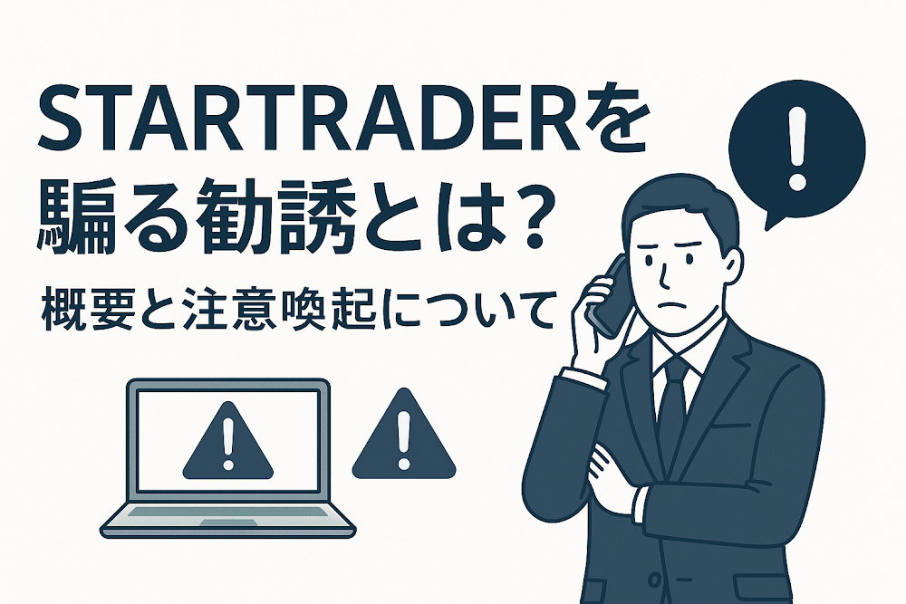STARTRADERを騙る勧誘とは？概要と注意喚起について