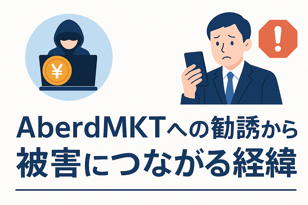 AberdMKTへの勧誘から被害につながる経緯