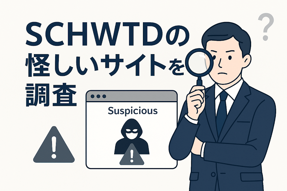 SCHWTDの怪しいサイトを調査