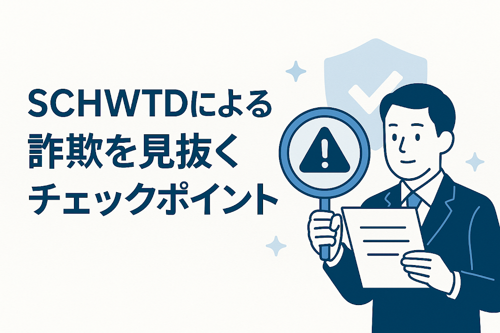 SCHWTDによる詐欺を見抜くチェックポイント