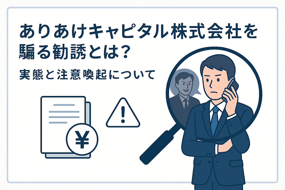 ありあけキャピタル株式会社を騙る勧誘とは？実態と注意喚起について