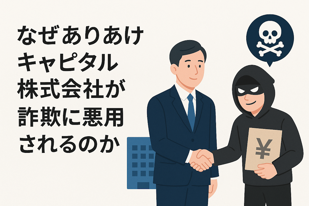 なぜありあけキャピタル株式会社が詐欺に悪用されるのか