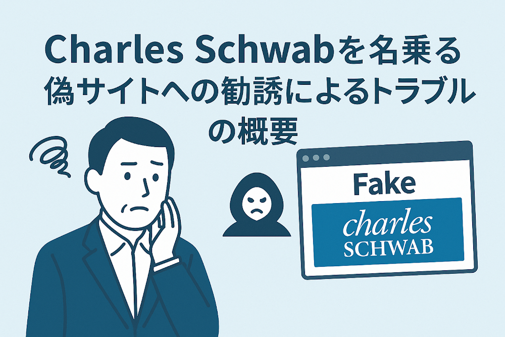 Charles Schwabを名乗る偽サイトへの勧誘によるトラブルの概要