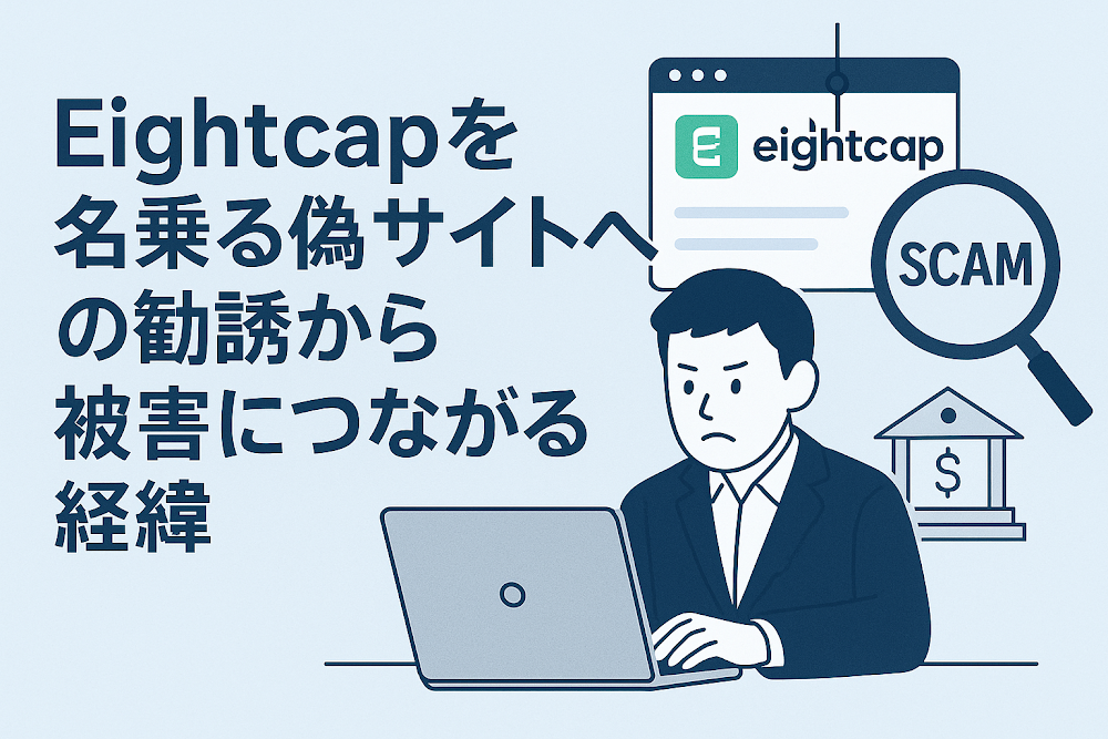 Eightcapを名乗る偽サイトへの勧誘から被害につながる経緯