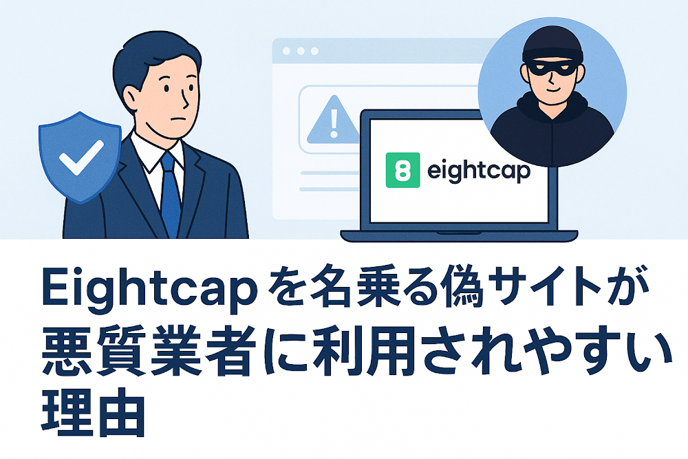 Eightcapを名乗る偽サイトが悪質業者に利用されやすい理由