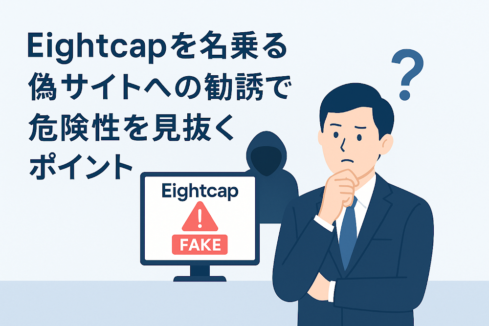 Eightcapを名乗る偽サイトへの勧誘で危険性を見抜くポイント