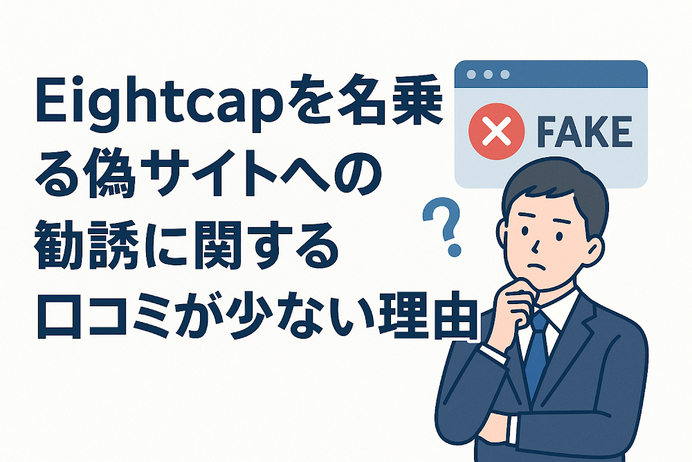 Eightcapを名乗る偽サイトへの勧誘に関する口コミが少ない理由