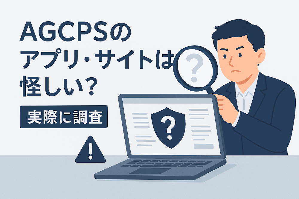 AGCPSのアプリ・サイトは怪しい？実際に調査