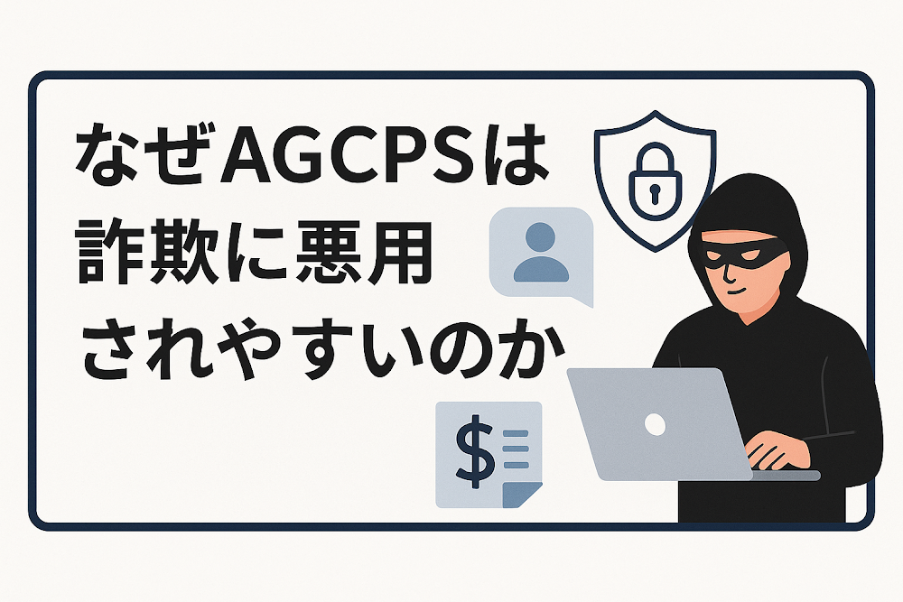 なぜAGCPSは詐欺に悪用されやすいのか