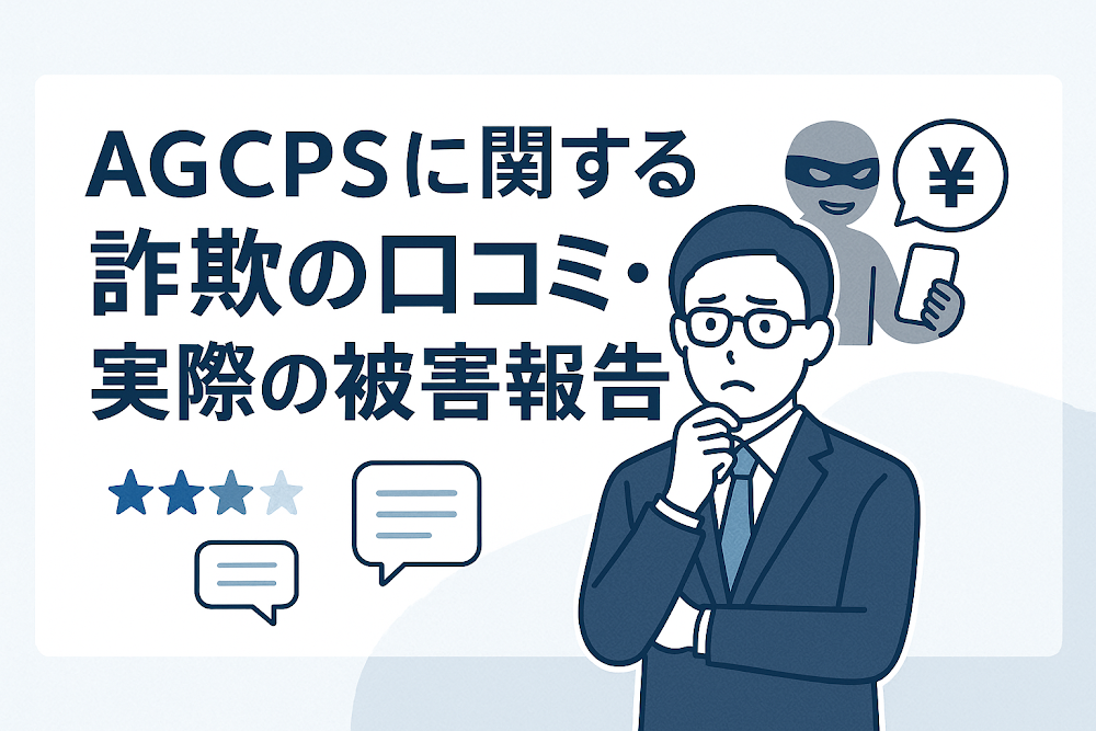 AGCPSに関する詐欺の口コミ・実際の被害報告
