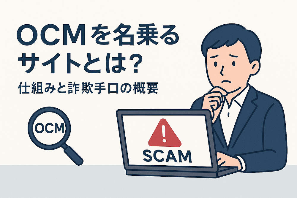 OCMを名乗るサイトとは?仕組みと詐欺手口の概要