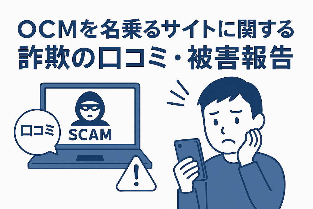 OCMを名乗るサイトに関する詐欺の口コミ・被害報告