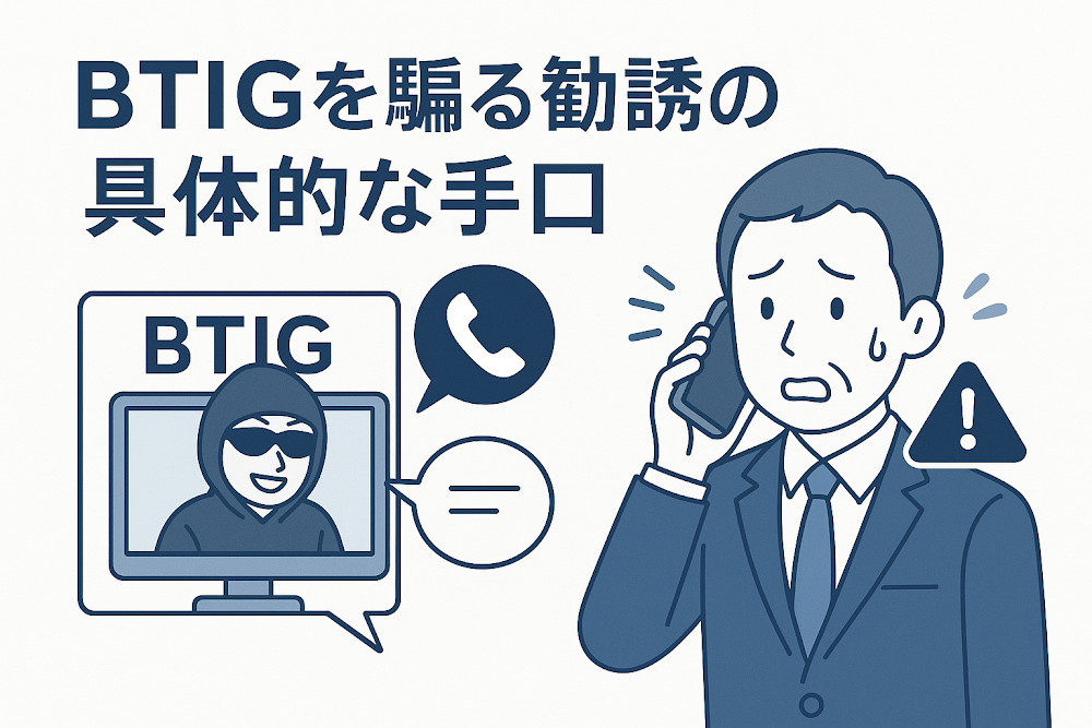 BTIGを騙る勧誘の具体的な手口