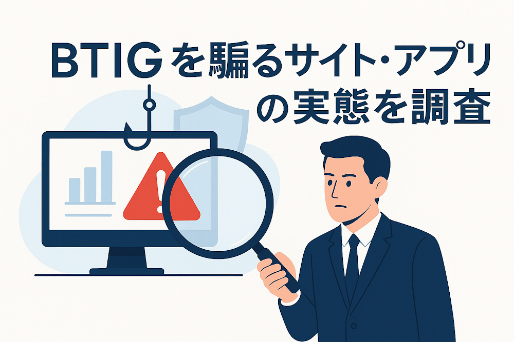 BTIGを騙るサイト・アプリの実態を調査