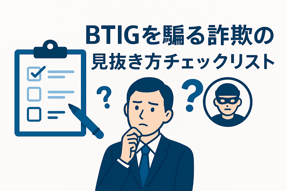 BTIGを騙る詐欺の見抜き方チェックリスト