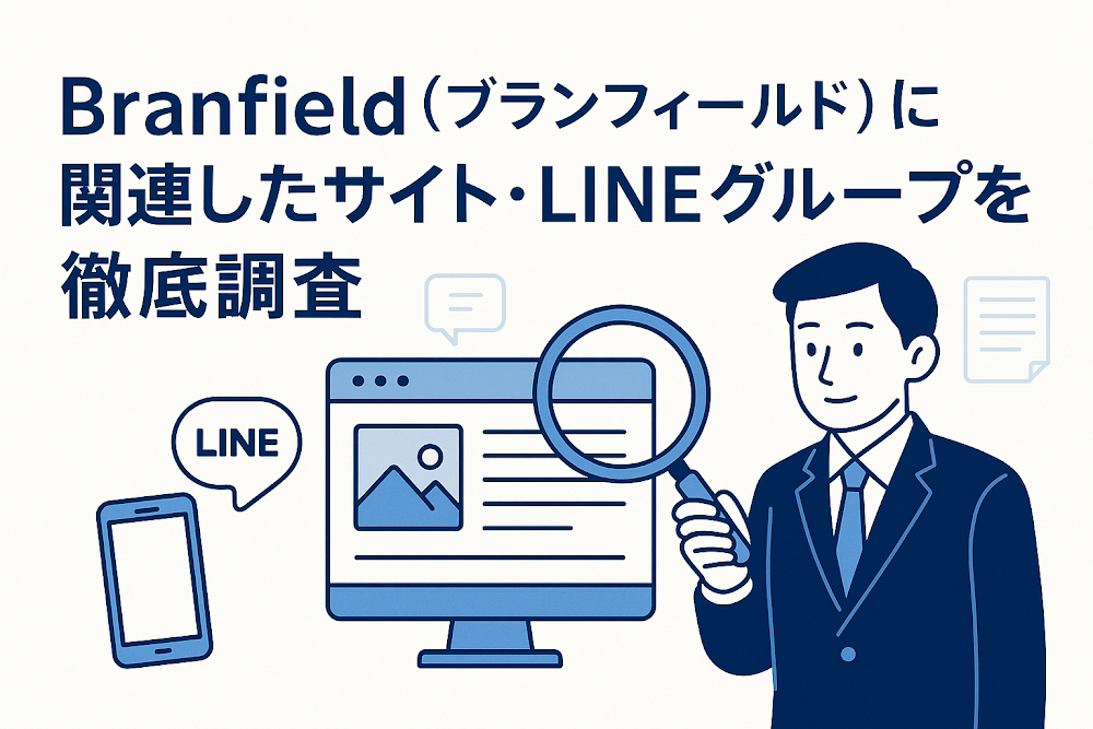 Branfield（ブランフィールド）に関連したサイト・LINEグループを徹底調査
