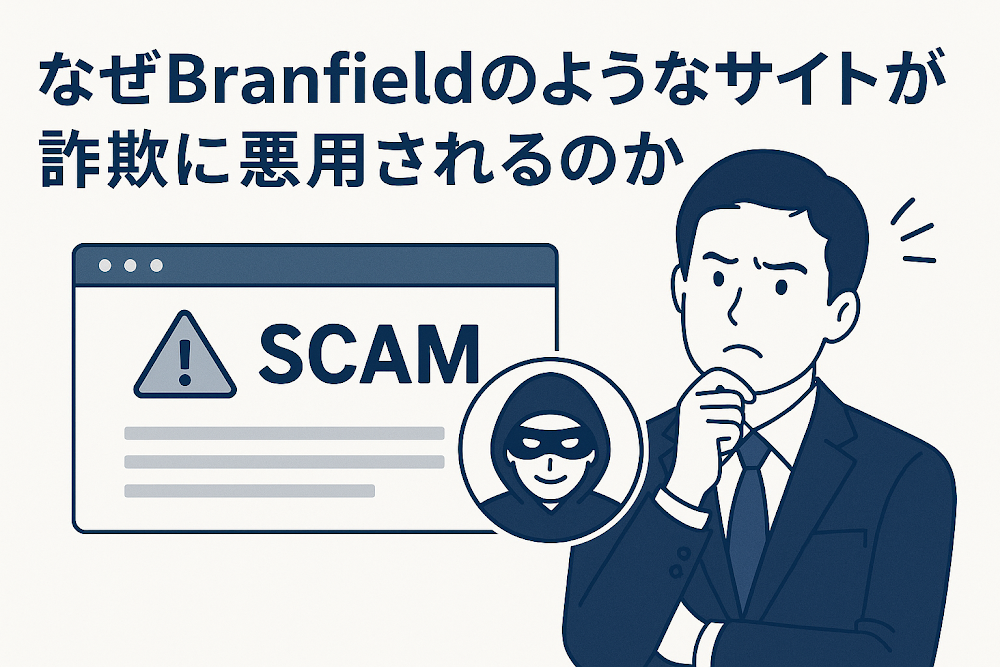 なぜBranfield（ブランフィールド）のようなサイトが詐欺に悪用されるのか