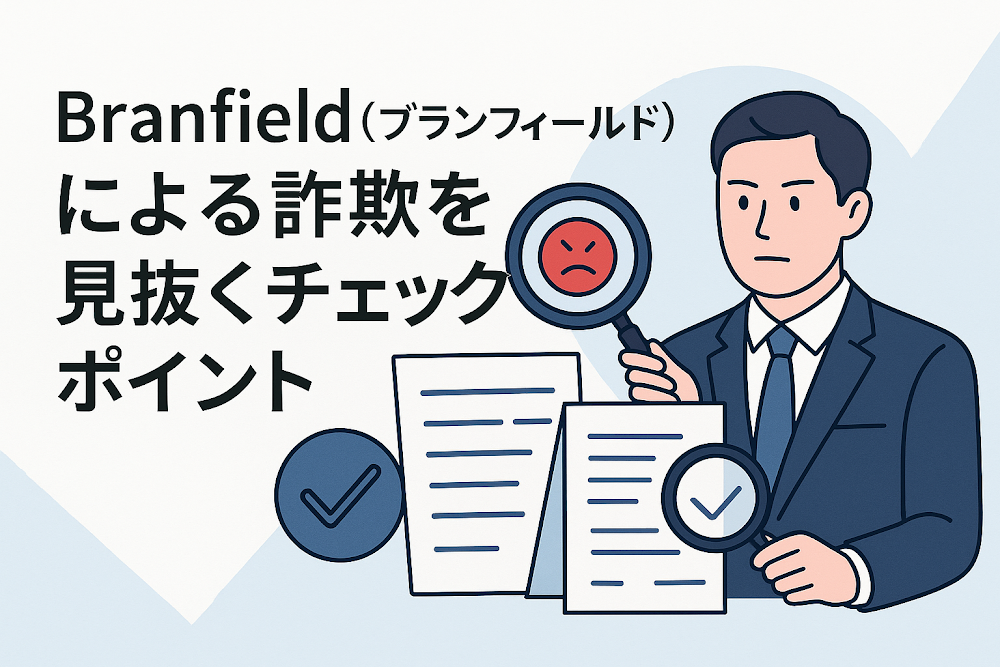 Branfield（ブランフィールド）による詐欺を見抜くチェックポイント