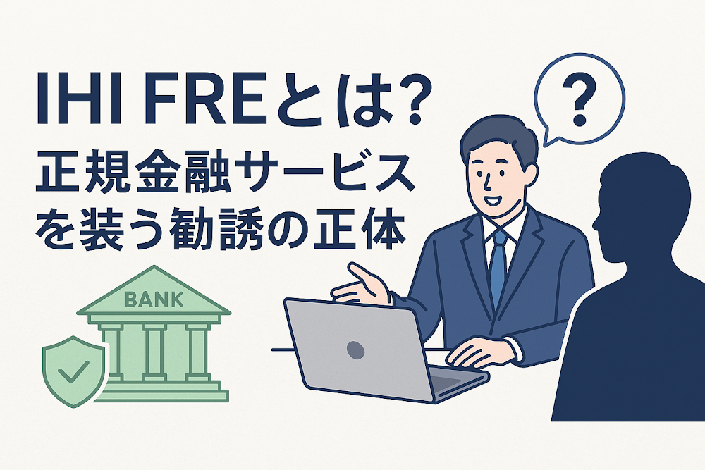 IHI FREとは?正規金融サービスを装う勧誘の正体