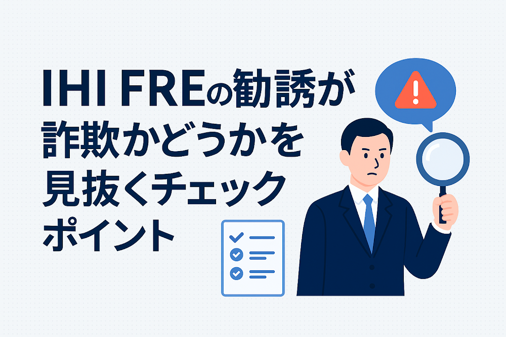 IHI FREの勧誘が詐欺かどうかを見抜くチェックポイント
