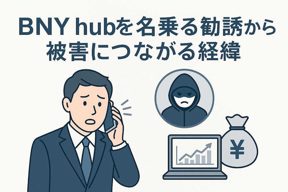 BNY hubを名乗る勧誘から被害につながる経緯