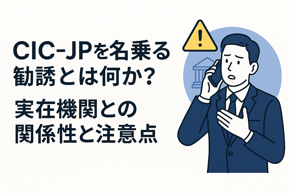 CIC-JPを名乗る勧誘とは何か？実在機関との関係性と注意点