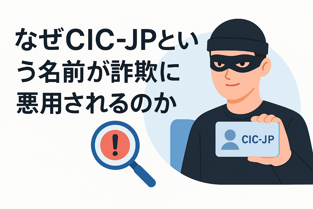 なぜCIC-JPという名前が詐欺に悪用されるのか