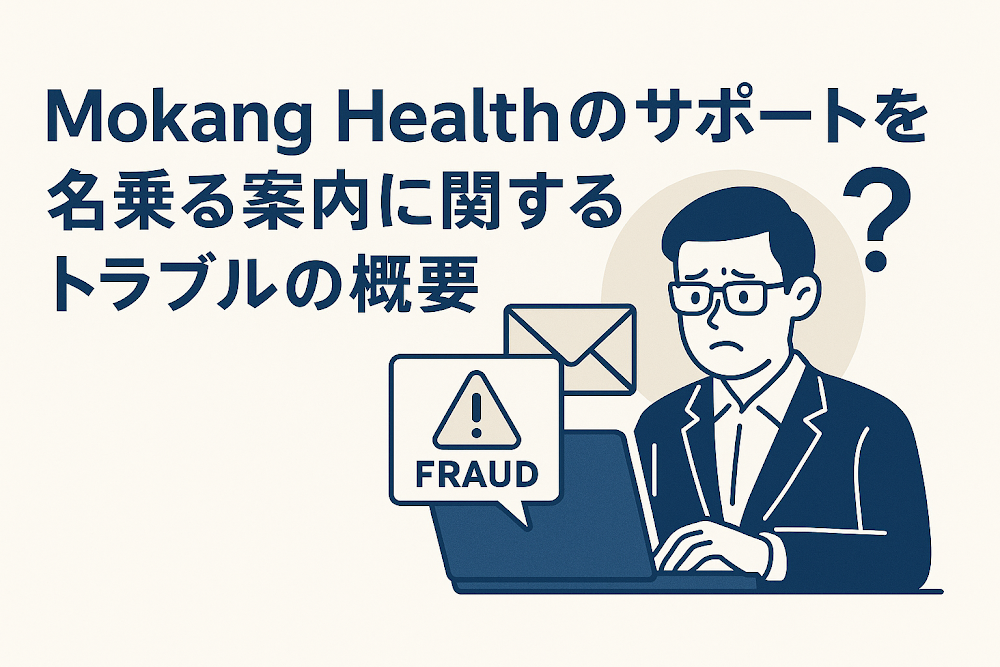 Mokang Healthのサポートを名乗る案内に関するトラブルの概要