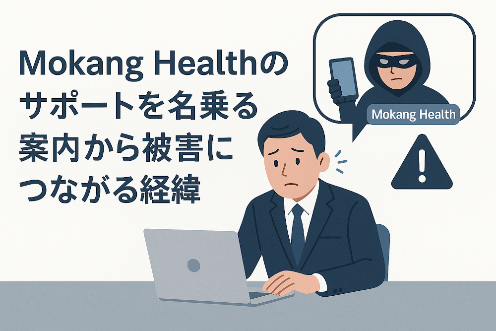 Mokang Healthのサポートを名乗る案内から被害につながる経緯