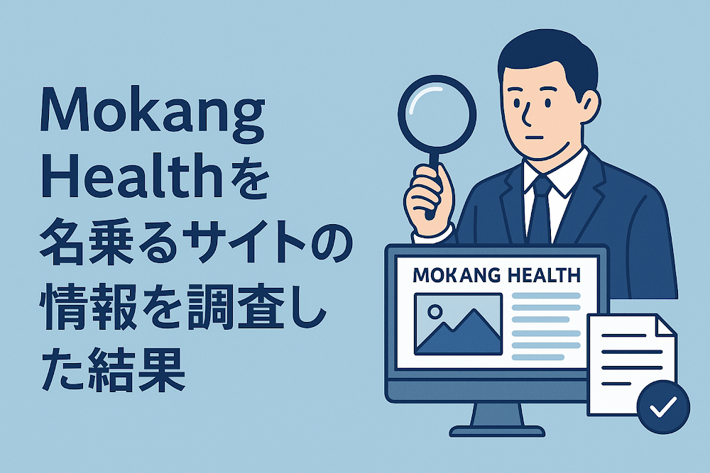 Mokang Healthを名乗るサイトの情報を調査した結果