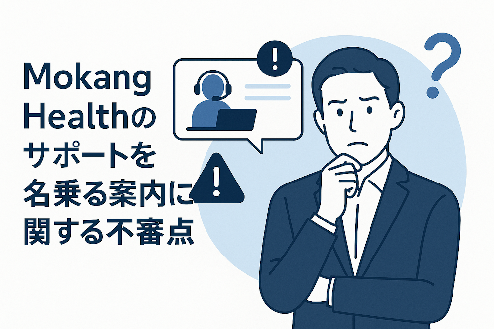 Mokang Healthのサポートを名乗る案内に関する不審点