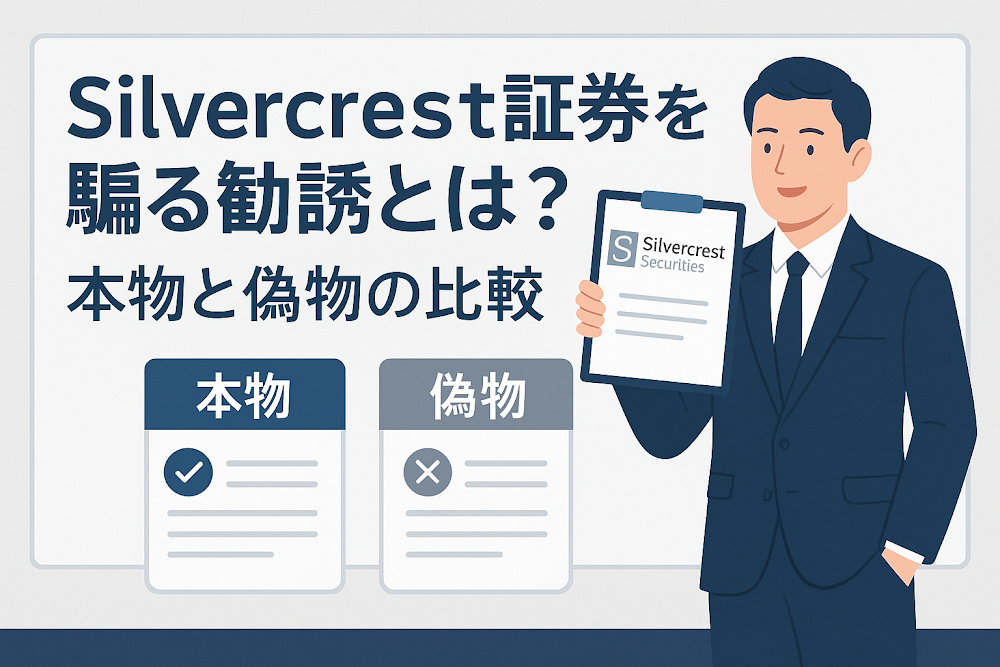 Silvercrest証券を騙る勧誘とは？本物と偽物の比較