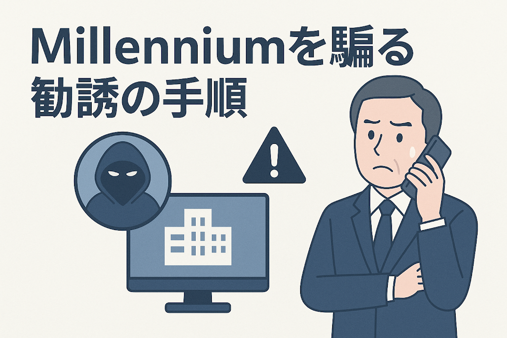Millenniumを騙る勧誘の手順