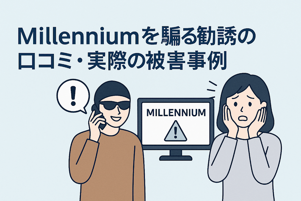 Millenniumを騙る勧誘の口コミ・実際の被害事例
