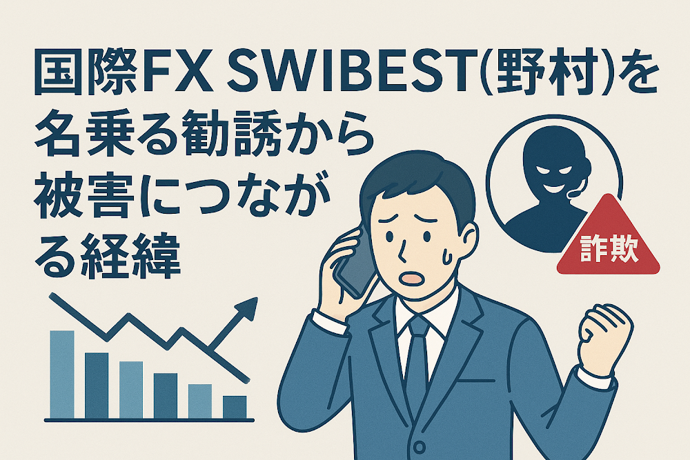 国際FX SWIBEST(野村)を名乗る勧誘から被害につながる経緯