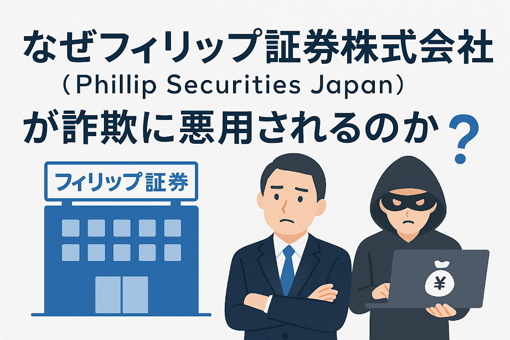 なぜフィリップ証券株式会社(Phillip Securities Japan)が詐欺に悪用されるのか