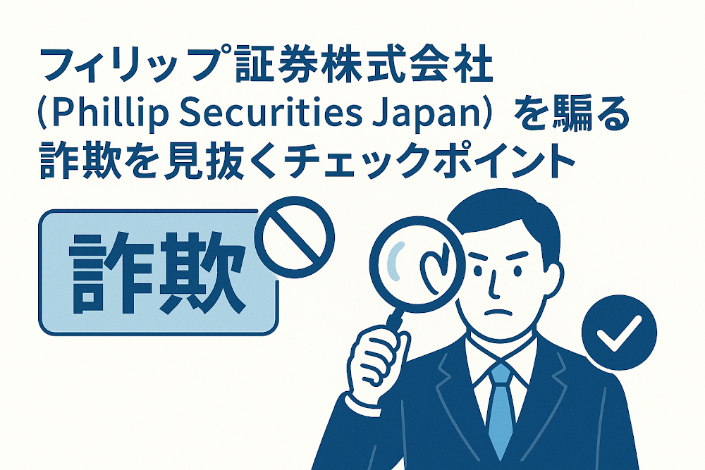 フィリップ証券株式会社(Phillip Securities Japan)を騙る詐欺を見抜くチェックポイント