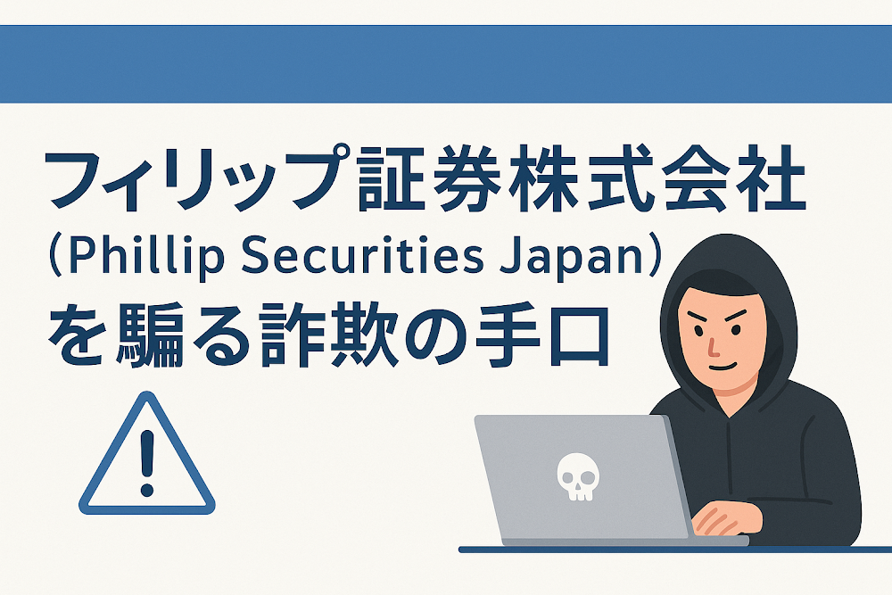 フィリップ証券株式会社(Phillip Securities Japan)を騙る詐欺の手口