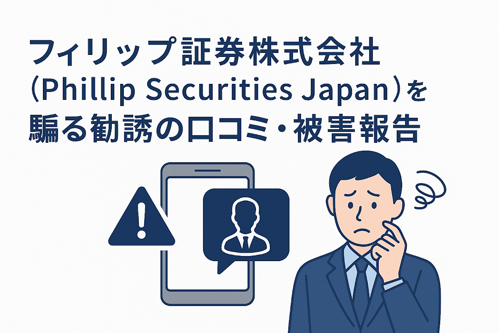 フィリップ証券株式会社(Phillip Securities Japan)を騙る勧誘の口コミ・被害報告