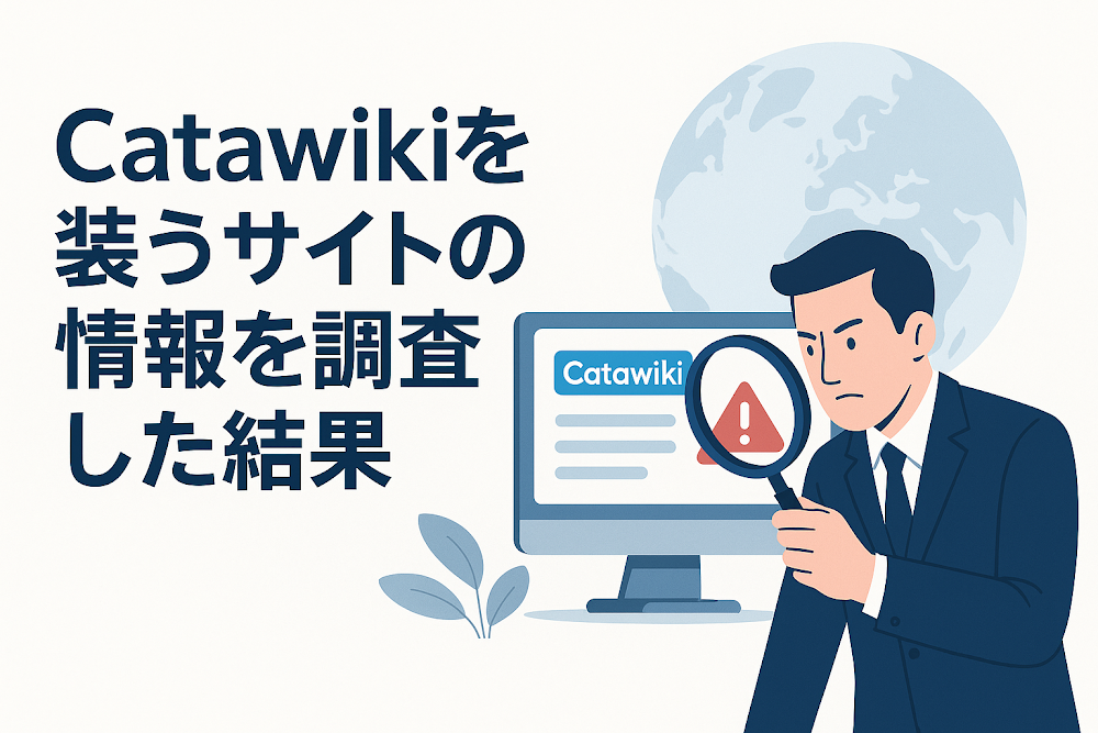 Catawikiを装うサイトの情報を調査した結果