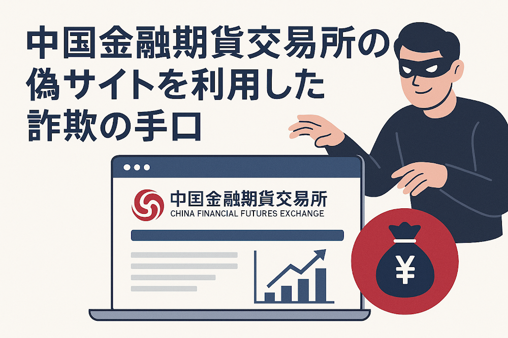 中国金融期貨交易所の偽サイトを利用した詐欺の手口
