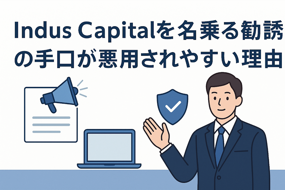 Indus Capitalを名乗る勧誘の手口が悪用されやすい理由