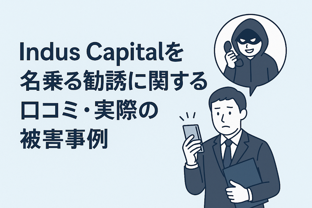 Indus Capitalを名乗る勧誘に関する口コミ・実際の被害事例