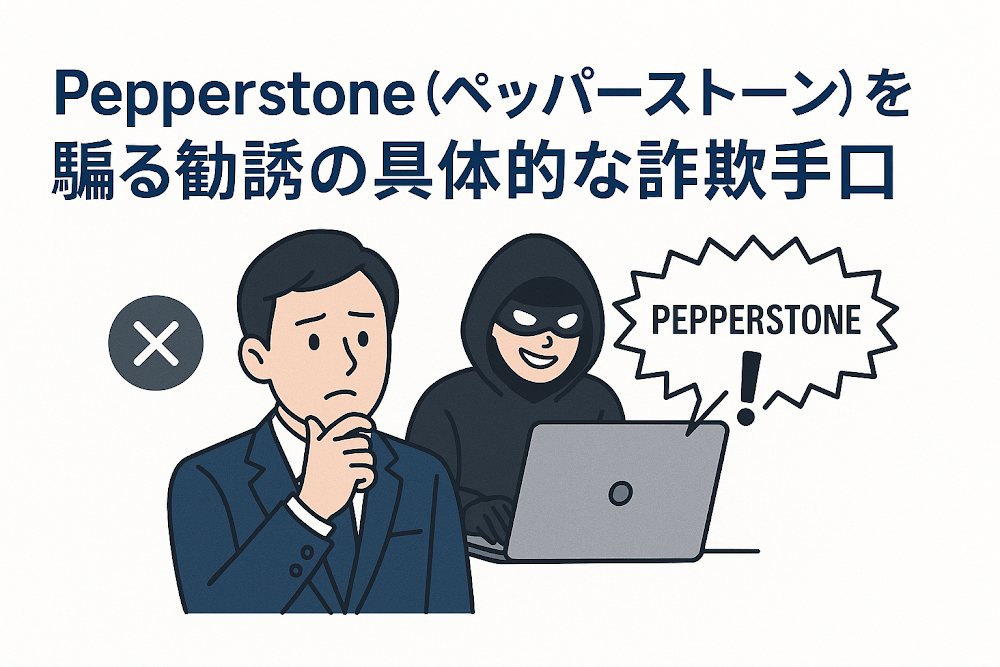 Pepperstone（ペッパーストーン）を騙る勧誘の具体的な詐欺手口