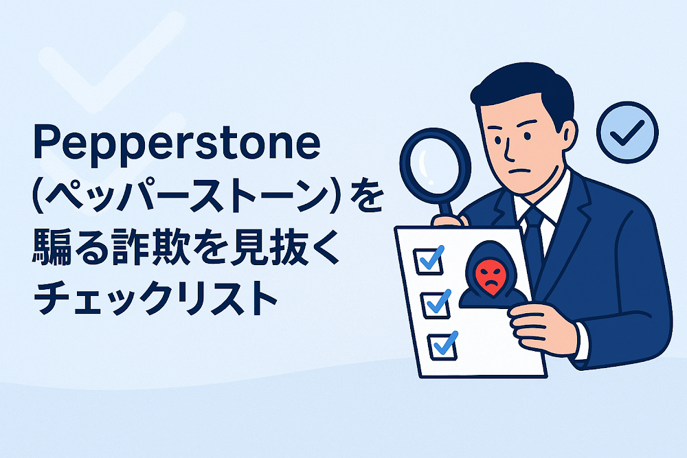 Pepperstone（ペッパーストーン）を騙る詐欺を見抜くチェックリスト