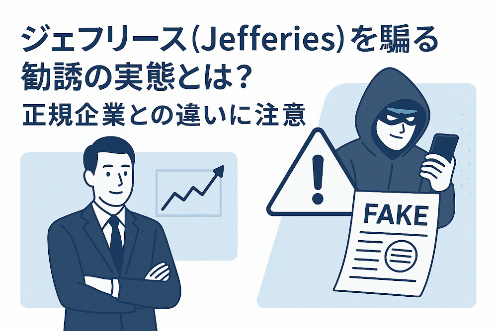 ジェフリーズ（Jefferies）を騙る勧誘の実態とは？正規企業との違いに注意