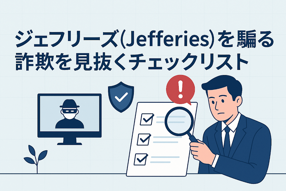 ジェフリーズ（Jefferies）を騙る詐欺を見抜くチェックリスト