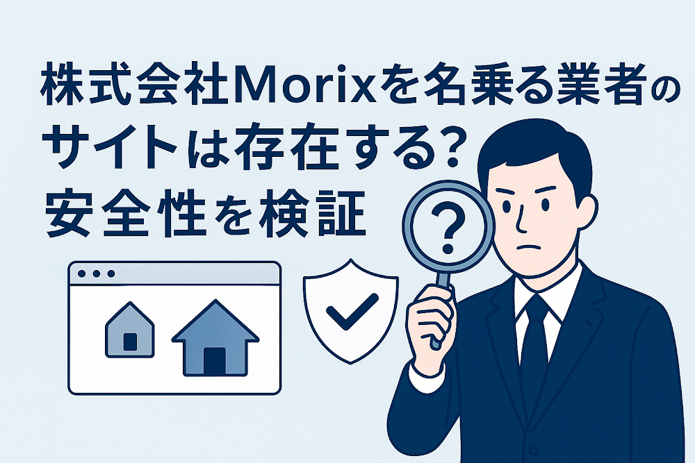 株式会社Morixを名乗る業者のサイトは存在する？安全性を検証