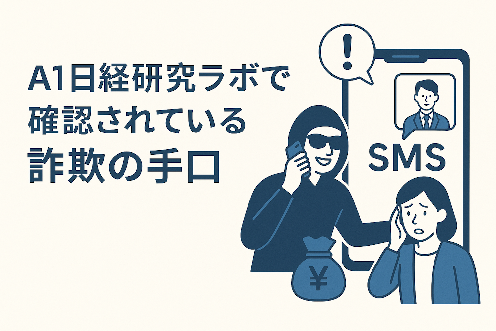 A1日経研究ラボで確認されている詐欺の手口