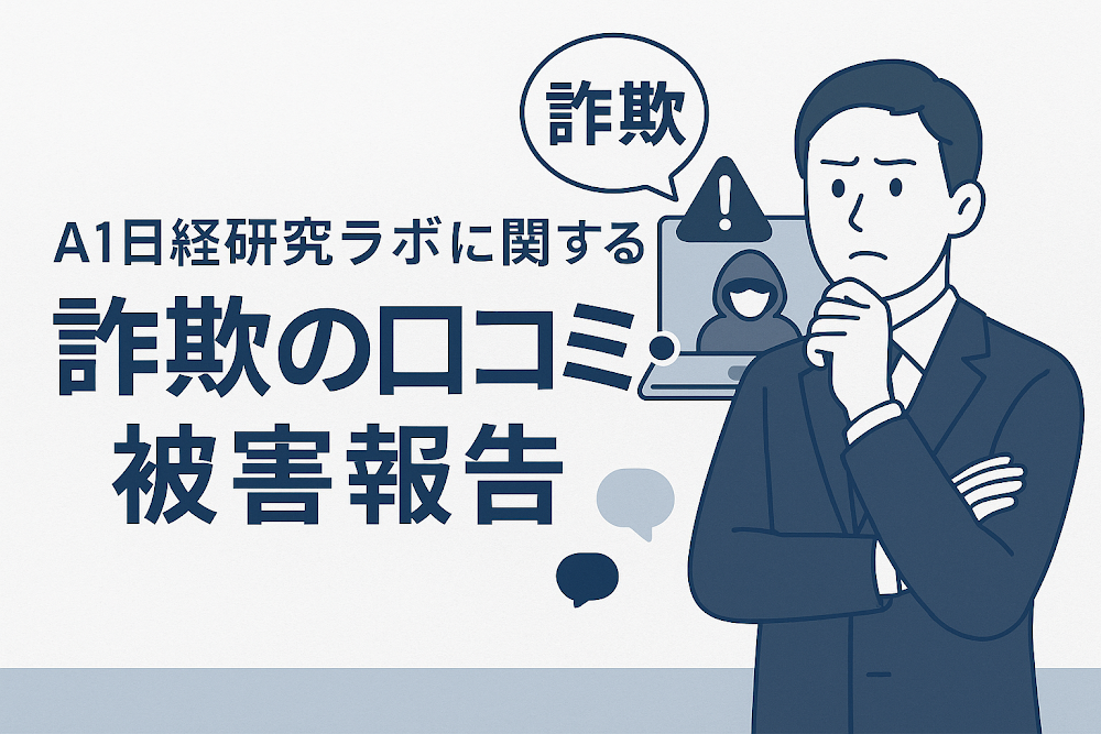 A1日経研究ラボに関する詐欺の口コミ・被害報告